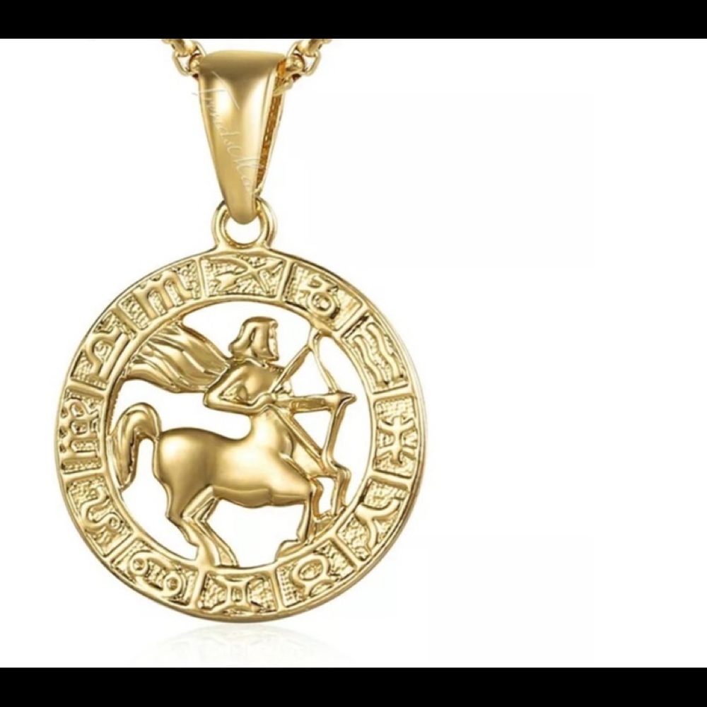 Sagittarius Zodiac Sign Gold Filled 20” Necklace